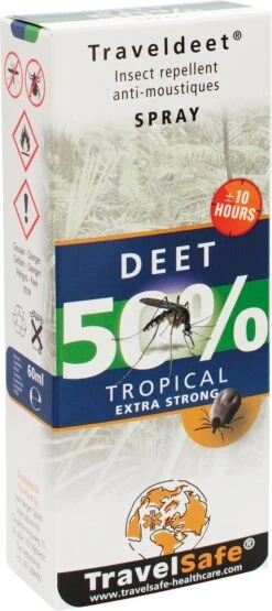 Travelsafe DEET 50% - 2-Pack - Spray 60ml -Zelfzorg Winkel 534x1200