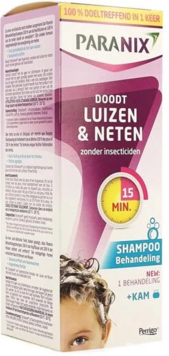 2 X Paranix Behandelingsshampoo 200 Ml + Kam - Luizenshampoo