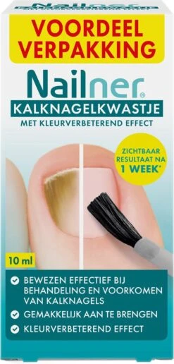Nailner Kalknagelkwastje 2 In 1 10 Ml