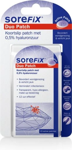 Sorefix Duo Koortslip Patch 15 Stuks -Zelfzorg Winkel 577x1200