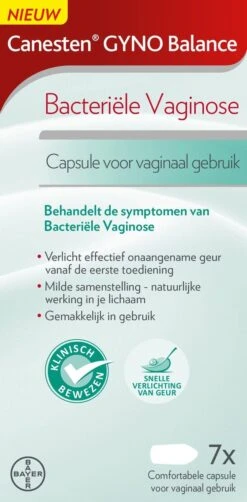 Canesten Gyno Balance Capsule - Bij Bacteriële Vaginose - 7 Capsules Voor Vaginaal Gebruik