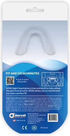 SOVA Aero Tandenknarsbitje (3D Voorgevormd) - Nog Makkelijker Te Vormen. Nieuwe Versie 2022 -Zelfzorg Winkel 622x1200