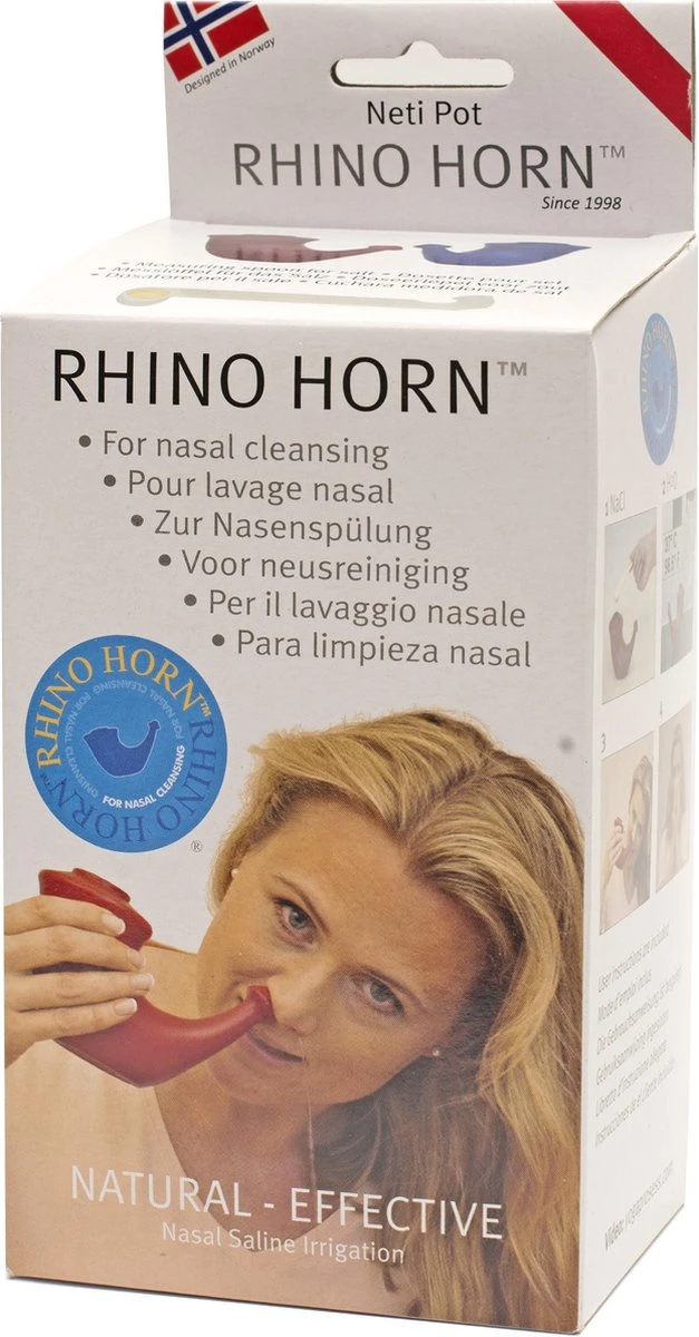 Rhino Horn - Rood - Neusspoeler - 1 Stuk 3 Rhino Horn - Rood - Neusspoeler - 1 Stuk