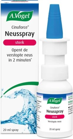 A.Vogel Cinuforce Sterk Neusspray - Bij Neusverkoudheid En Een Verstopte Neus. Opent De Verstopte Neus In 2 Minuten* - 20 Ml