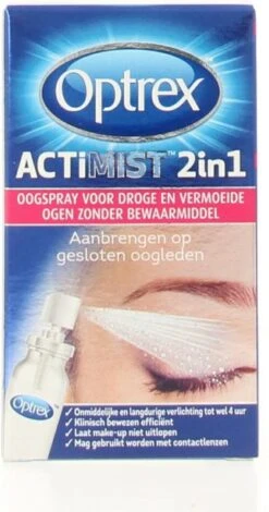 Optrex - Oogspray - ActiMist 2in1 - Droge En Geïrriteerde Ogen - 10 Ml -Zelfzorg Winkel 631x1200