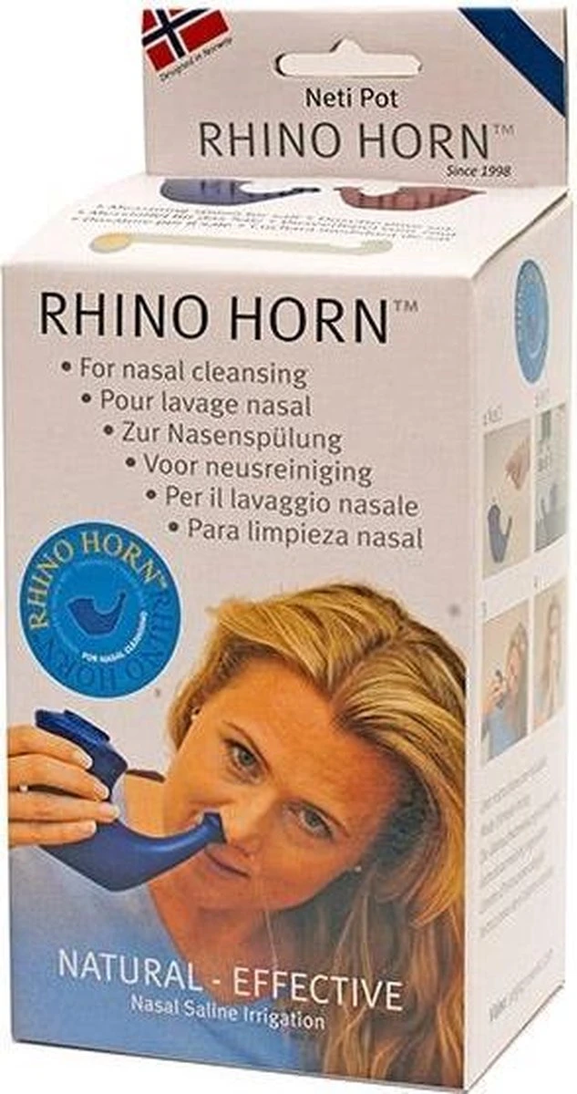 Rhino Horn - Blauw - Neusspoeler 3 Rhino Horn - Blauw - Neusspoeler
