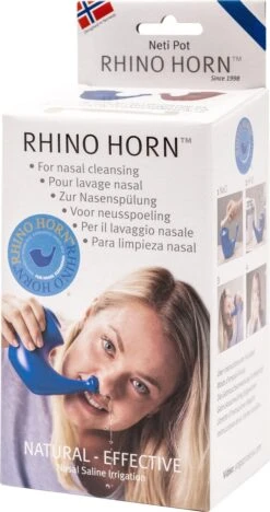 Rhino Horn - Neusspoeler - Blauw - 1 Stuk