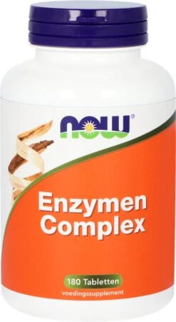 NOW Enzymen Complex - 180 Tabletten -Zelfzorg Winkel 657x1200