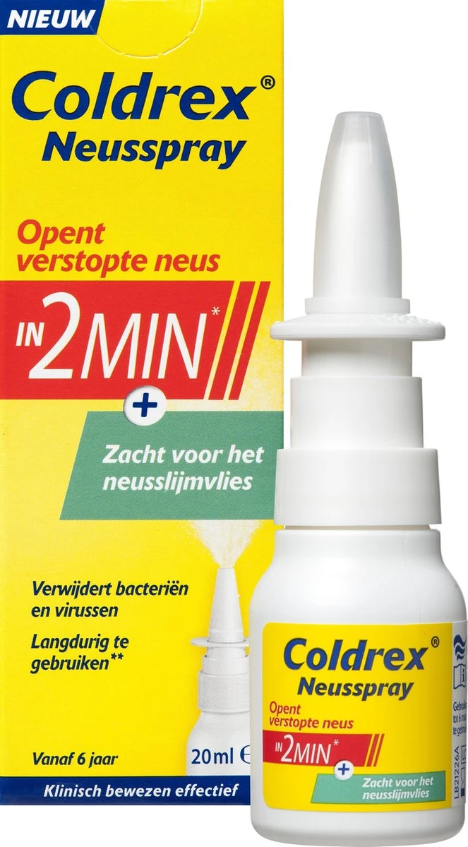 Coldrex - Neusspray - Opent Verstopte Neus - Neusspray Bij Neusverkoudheid - 20 Ml 4 Coldrex - Neusspray - Opent Verstopte Neus - Neusspray Bij Neusverkoudheid - 20 Ml - Afbeelding 2