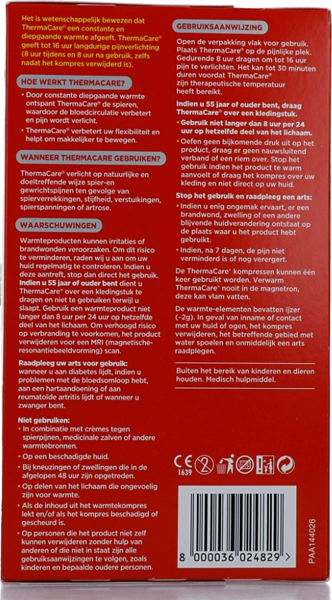 Thermacare - Rugpijn Verlichting Warmte Kompres - Voordeelverpakking 9 Thermacare - Rugpijn Verlichting Warmte Kompres - Voordeelverpakking - Afbeelding 7