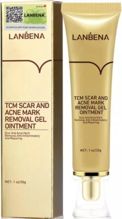 LANBENA Littekencrème - Vermindert Zichtbaarheid Van Littekens – Acné En Striae Littekens - Herstelt De Huid - Litteken Crème Tube 30ml -Zelfzorg Winkel 668x1200 2