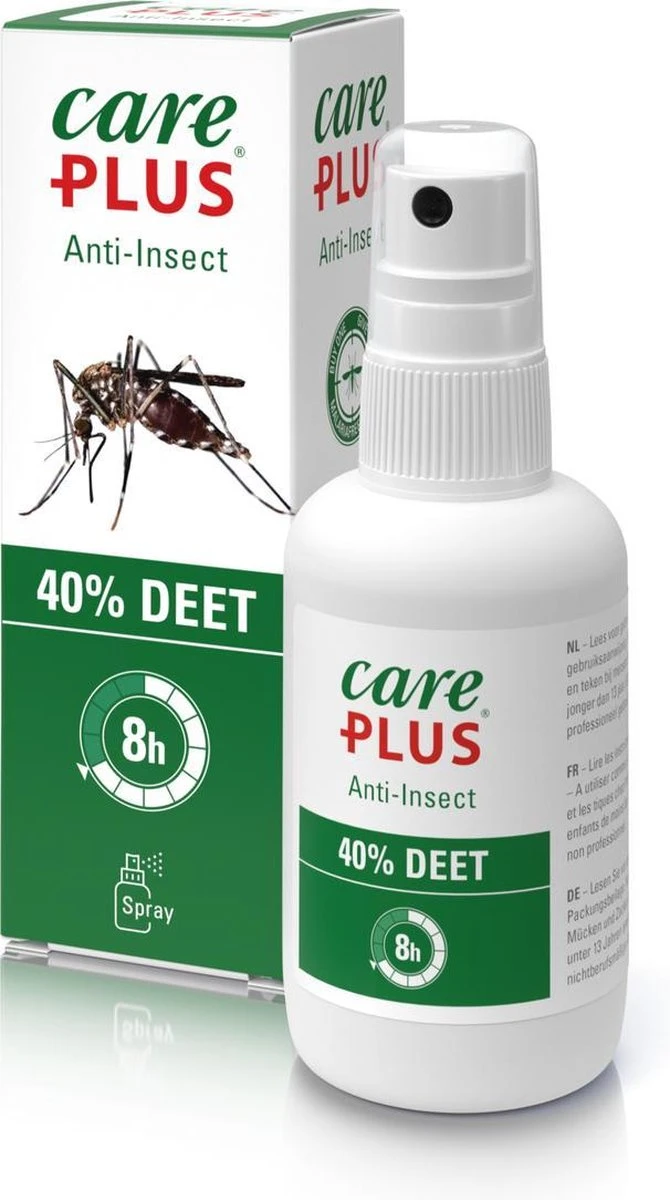 Care Plus Anti-Insect Deet 40% Spray - 60ml- Beschermt Tegen Muggen En Teken- 13 Care Plus Anti-Insect Deet 40% Spray - 60ml- Beschermt Tegen Muggen En Teken- - Afbeelding 11