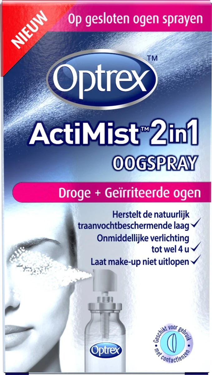 Optrex ActiMist 2in1 Oogspray - Droge En Geïrriteerde Ogen - 10 Ml 3 Optrex ActiMist 2in1 Oogspray - Droge En Geïrriteerde Ogen - 10 Ml