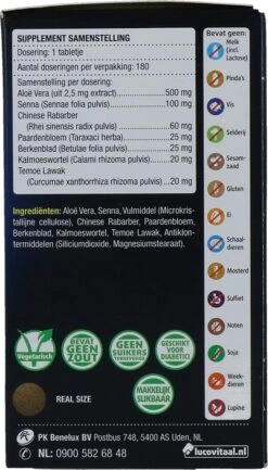 Lucovitaal Stoelgang Met Senna Darmfloramiddel Voedingssupplementen - 180 Tabletten -Zelfzorg Winkel 685x1200 2