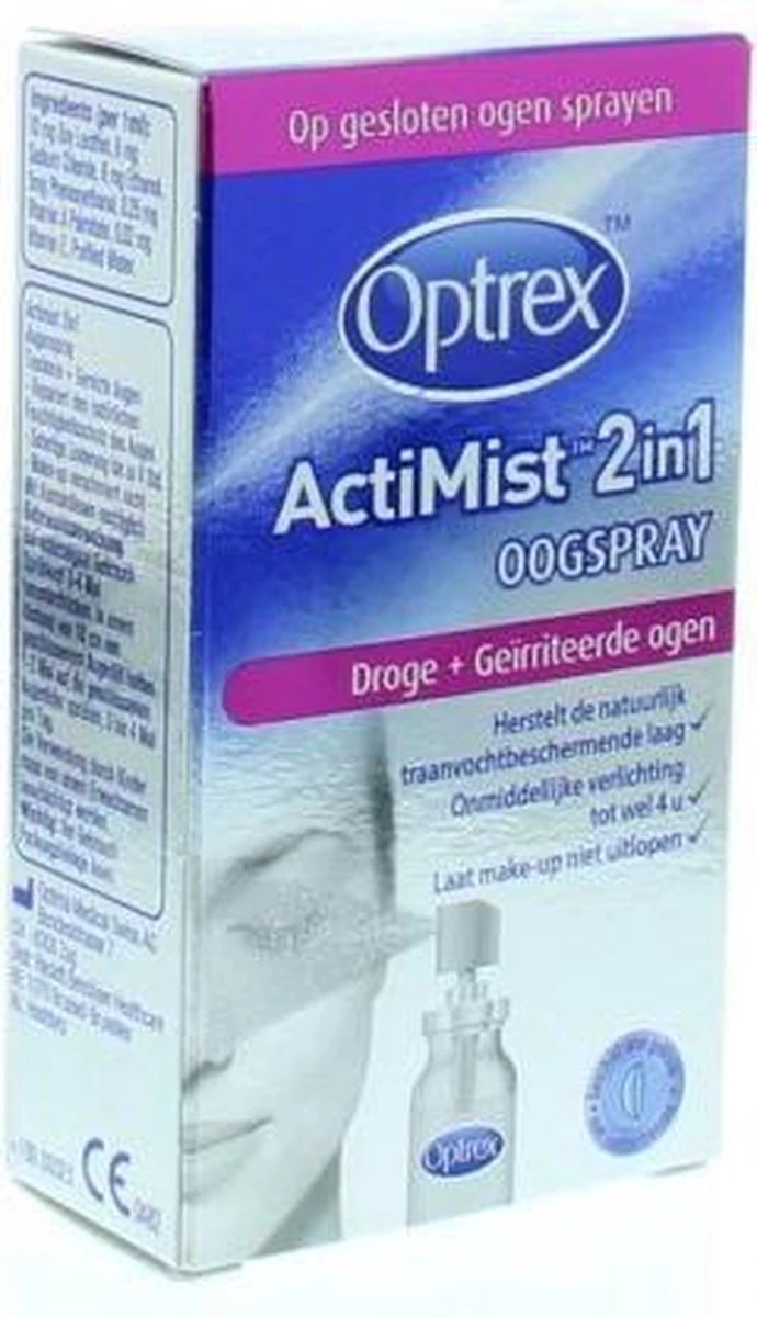 Optrex ActiMist 2in1 Oogspray - Droge En Geïrriteerde Ogen - 10 Ml 11 Optrex ActiMist 2in1 Oogspray - Droge En Geïrriteerde Ogen - 10 Ml - Afbeelding 9