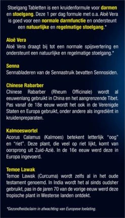 Lucovitaal Stoelgang Met Senna Darmfloramiddel Voedingssupplementen - 180 Tabletten -Zelfzorg Winkel 693x1200 10