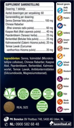 Lucovitaal Stoelgang Met Senna 60 Tabletten 21 Lucovitaal Stoelgang Met Senna 60 Tabletten -Zelfzorg Winkel 693x1200 4