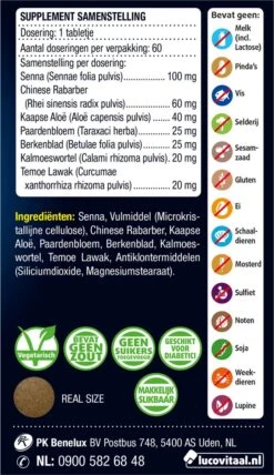 Lucovitaal Stoelgang Met Senna 60 Tabletten 25 Lucovitaal Stoelgang Met Senna 60 Tabletten -Zelfzorg Winkel 693x1200 5