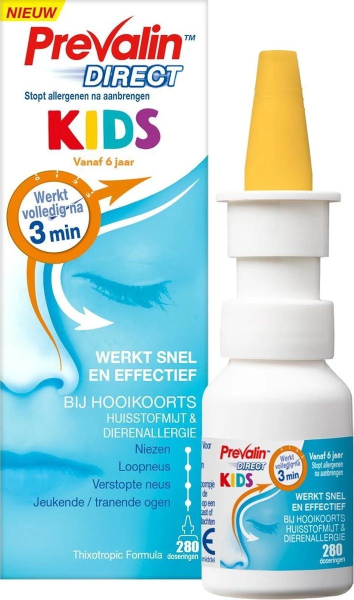 Prevalin Direct Kids - Hooikoorts Neusspray - Effectief Tegen De Eerste Symptomen Van Hooikoorts - Hooikoorts Kinderen 4 Prevalin Direct Kids - Hooikoorts Neusspray - Effectief Tegen De Eerste Symptomen Van Hooikoorts - Hooikoorts Kinderen - Afbeelding 2