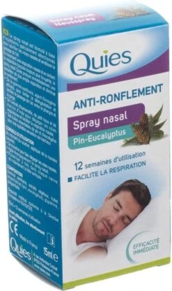 Quies Tegen Snurken Den-eucalyptus Neusspray 15ml -Zelfzorg Winkel 711x1200