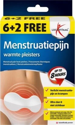 Lucovitaal Warmtepleister Menstruatiepijn 8 Stuks
