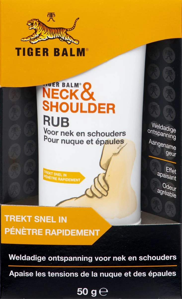 Tiger Balm Neck&Shoulder Rub - Spierbalsem Nek En Schouders - 50 Gram 3 Tiger Balm Neck&Shoulder Rub - Spierbalsem Nek En Schouders - 50 Gram