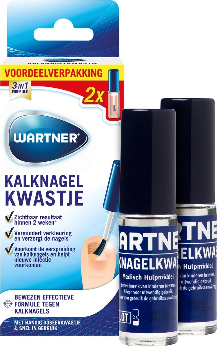 Wartner Kalknagelkwastje DUO Verpakking - Kalknagels Behandelen - Effectieve Behandeling Van Kalknagels En Schimmelnagels 9 Wartner Kalknagelkwastje DUO Verpakking - Kalknagels Behandelen - Effectieve Behandeling Van Kalknagels En Schimmelnagels - Afbeelding 7