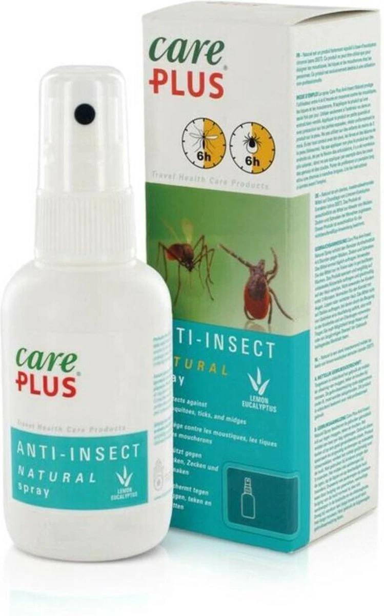 Care Plus Anti-Insect Natural Spray, 60 ML - Muggenspray - Natuurlijk 4 Care Plus Anti-Insect Natural Spray, 60 ML - Muggenspray - Natuurlijk - Afbeelding 2