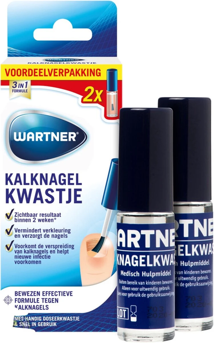 Wartner Kalknagelkwastje DUO Verpakking - Kalknagels Behandelen - Effectieve Behandeling Van Kalknagels En Schimmelnagels 7 Wartner Kalknagelkwastje DUO Verpakking - Kalknagels Behandelen - Effectieve Behandeling Van Kalknagels En Schimmelnagels - Afbeelding 5