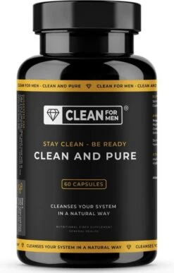 Clean & Pure For Men 60 Capsules | Vezel Supplement Met Psyllium Husk | + 8 Natuurlijke Ingrediënten | 100% Natuurlijke Darmreiniging Voor Mannen