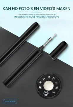 V-Goods Professionele Oorsmeer Verwijderaar - Oorreiniging - + 8 GRATIS Opzetstukjes - Oorreiniger - Met HD-Camera, Licht En App -Zelfzorg Winkel 818x1200 1