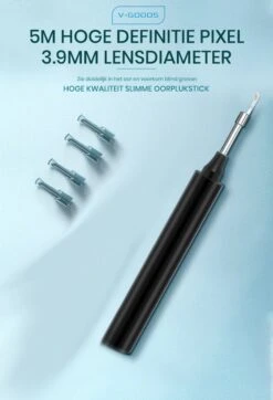 V-Goods Professionele Oorsmeer Verwijderaar - Oorreiniging - + 8 GRATIS Opzetstukjes - Oorreiniger - Met HD-Camera, Licht En App -Zelfzorg Winkel 818x1200 4