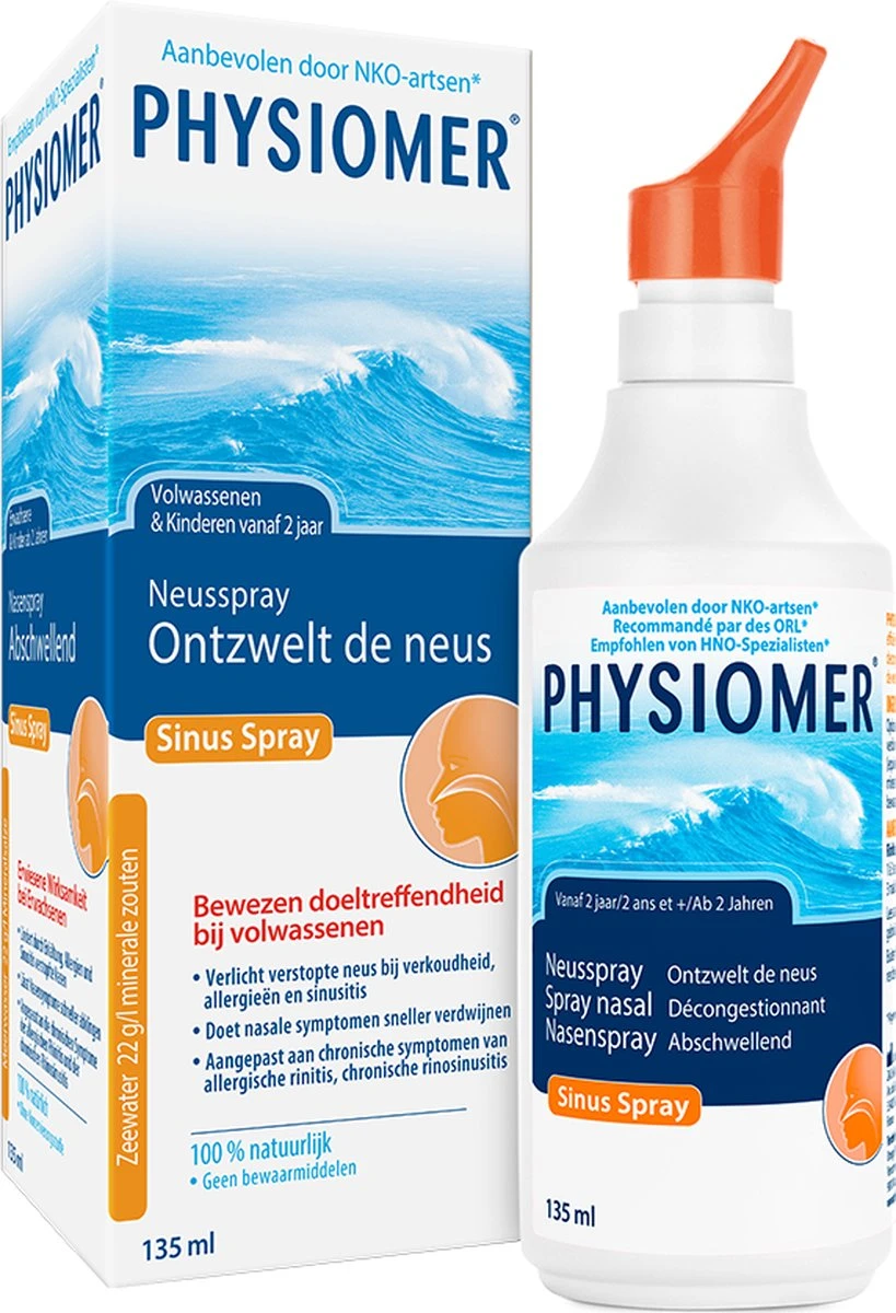 2 X Physiomer Sinus Spray 135ml - Neusspray - Verkoudheid 4 2 X Physiomer Sinus Spray 135ml - Neusspray - Verkoudheid - Afbeelding 2