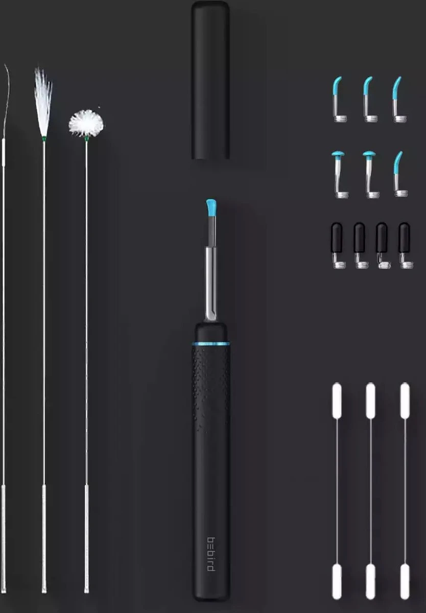 Bebird® Wifi Oor Otoscoop M9 PRO 2022 Edition - Oorsmeer Verwijderen - Oren Schoonmaken - Inclusief App - Camera En Lamp - Zwart 5 Bebird® Wifi Oor Otoscoop M9 PRO 2022 Edition - Oorsmeer Verwijderen - Oren Schoonmaken - Inclusief App - Camera En Lamp - Zwart - Afbeelding 3