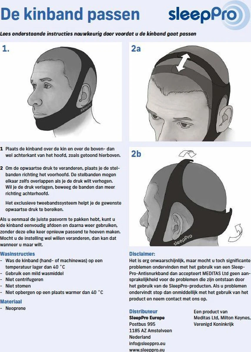 Anti Snurk Kinband 4 Anti Snurk Kinband - Afbeelding 2