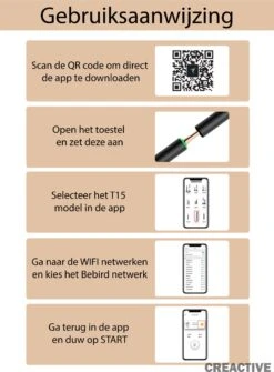 Creactive® - BeBird® T15 - Oorreiniger Otoscoop Oorsmeer En Acne Verwijderaar - Oorreiniging Met Camera, Lamp En App Op Smartphone - Veilig, Comfortabel, Makkelijk En Zuiver - Oorspuit Spiraalvormig 21 Creactive® - BeBird® T15 - Oorreiniger Otoscoop Oorsmeer En Acne Verwijderaar - Oorreiniging Met Camera, Lamp En App Op Smartphone - Veilig, Comfortabel, Makkelijk En Zuiver - Oorspuit Spiraalvormig -Zelfzorg Winkel 885x1200 2