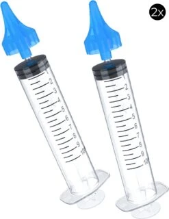 Merkloos INTER™ Oorsmeer Verwijderaar Set - Oorreiniger - 2x Oorspuit - 2x Opzetstukje - Herbruikbaar