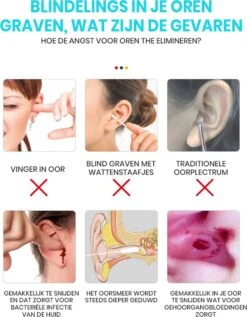 V-Goods Professionele Oorsmeer Verwijderaar - Oorreiniging - + 8 GRATIS Opzetstukjes - Oorreiniger - Met HD-Camera, Licht En App -Zelfzorg Winkel 934x1200