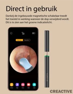 Creactive® - BeBird® T15 - Oorreiniger Otoscoop Oorsmeer En Acne Verwijderaar - Oorreiniging Met Camera, Lamp En App Op Smartphone - Veilig, Comfortabel, Makkelijk En Zuiver - Oorspuit Spiraalvormig 26 Creactive® - BeBird® T15 - Oorreiniger Otoscoop Oorsmeer En Acne Verwijderaar - Oorreiniging Met Camera, Lamp En App Op Smartphone - Veilig, Comfortabel, Makkelijk En Zuiver - Oorspuit Spiraalvormig -Zelfzorg Winkel 936x1200 1