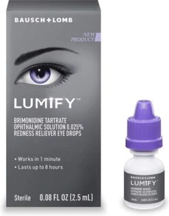 Lumify Redness Reliever 2.5ML Oogdruppels Tegen Rode Ogen En Geïrriteerde Ogen Bij Bausch And Lomb
