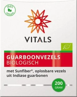 Vitals - Guarboonvezels - Biologisch - 200 Gram - Prebioticum - Met Sunfiber®, Oplosbare Vezels Uit Indiase Guarbonen -Zelfzorg Winkel 952x1200 2