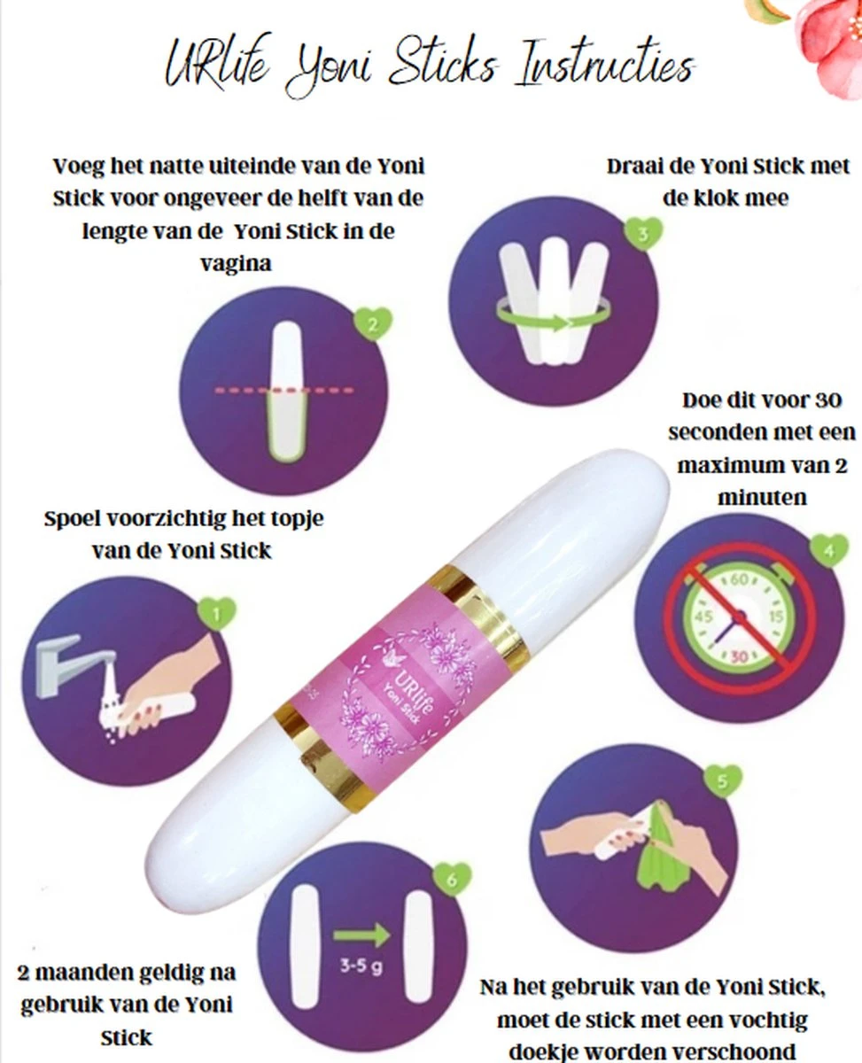 URlife® Verstrakkende Stick- 100% Natuurlijke- Vaginale Gezondheid + Vagina Verstrakking- Intieme Verzorging + Reiniging- Helpt Tegen Infecties + Geur 12 URlife® Verstrakkende Stick- 100% Natuurlijke- Vaginale Gezondheid + Vagina Verstrakking- Intieme Verzorging + Reiniging- Helpt Tegen Infecties + Geur - Afbeelding 10